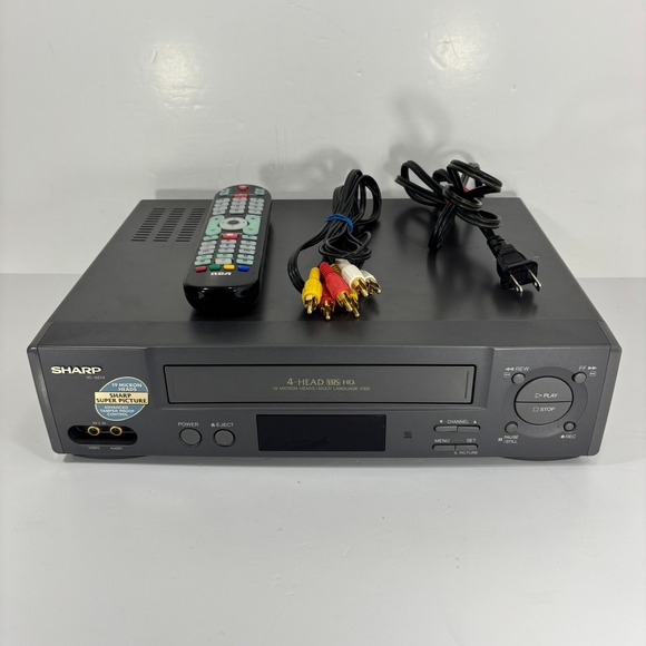 Sharp Other - Sharp VC-A574U 4 Head VHS VCR Player Recorder Tested Works w/ Remote, Cables